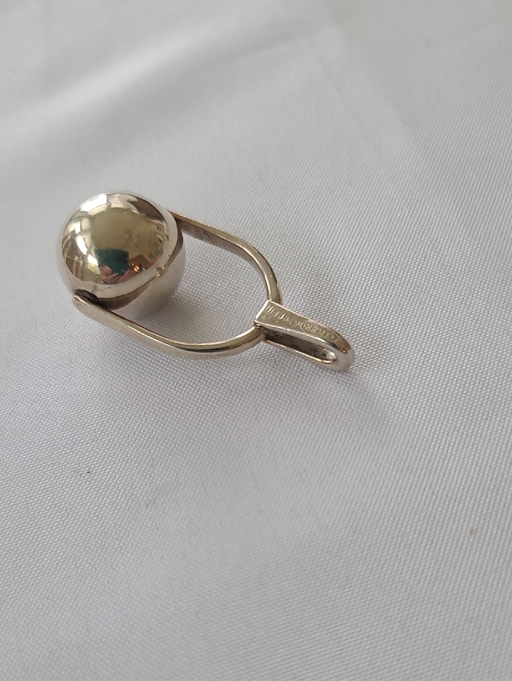 Gaines Kiker Sterling Silver Ball Pendant